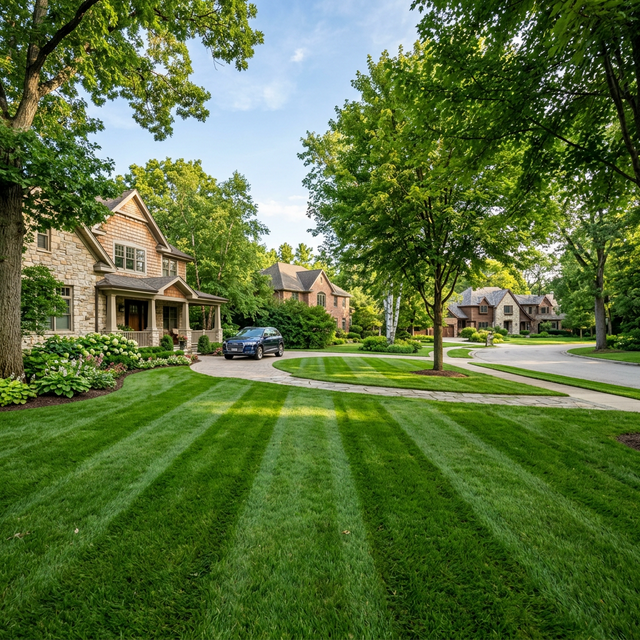 Lawn treatment service application